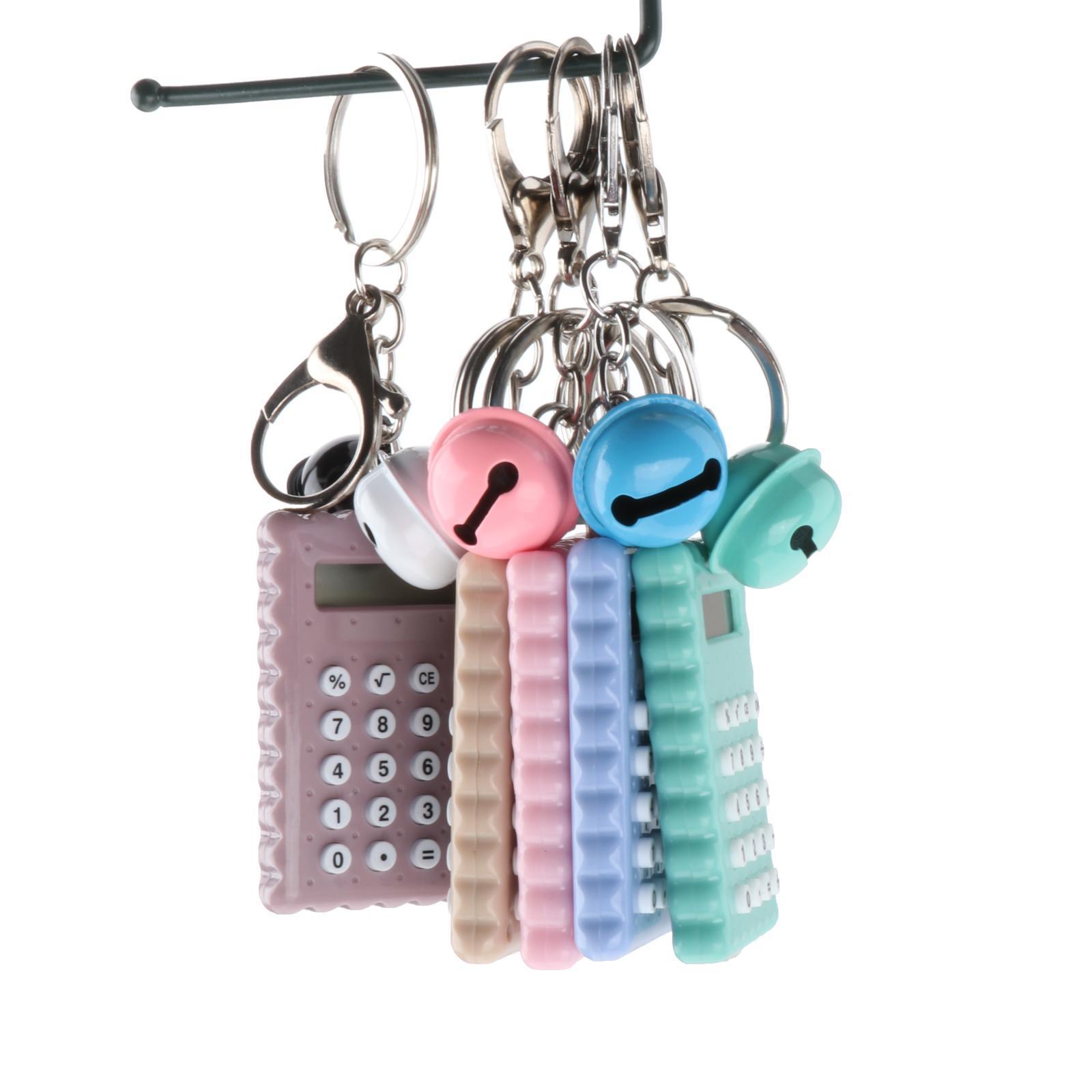 Mini Calculator 8 Display Pocket Size Portable Computer Lovely Pink