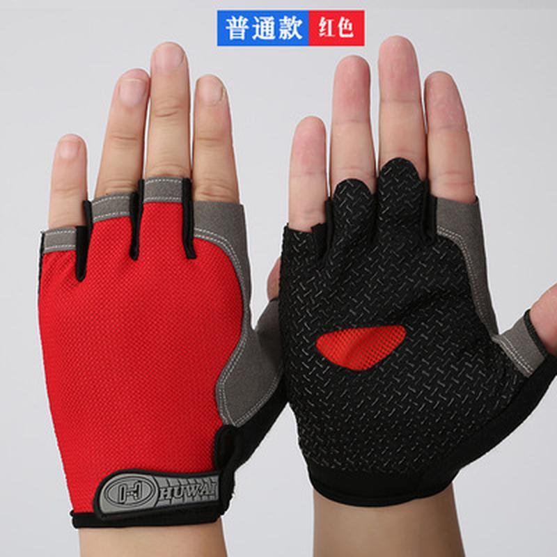 Giá ưu đãi Găng tay nửa ngón nam lưới mỏng chống trượt ngón đi xe đạp đi xe đạp nửa ngón thể thao có đệm thoáng khí xuân hạ thu kiểu mới