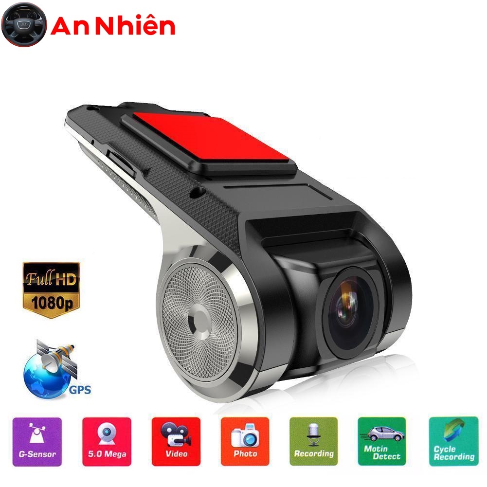 Camera Hành Trình U2 Full HD Dùng Cho Màn Hình Android Xe Hơi, Camera Hành Trình Ô Tô Cảnh Báo Va Chạm, Cảnh Báo Sai Làn