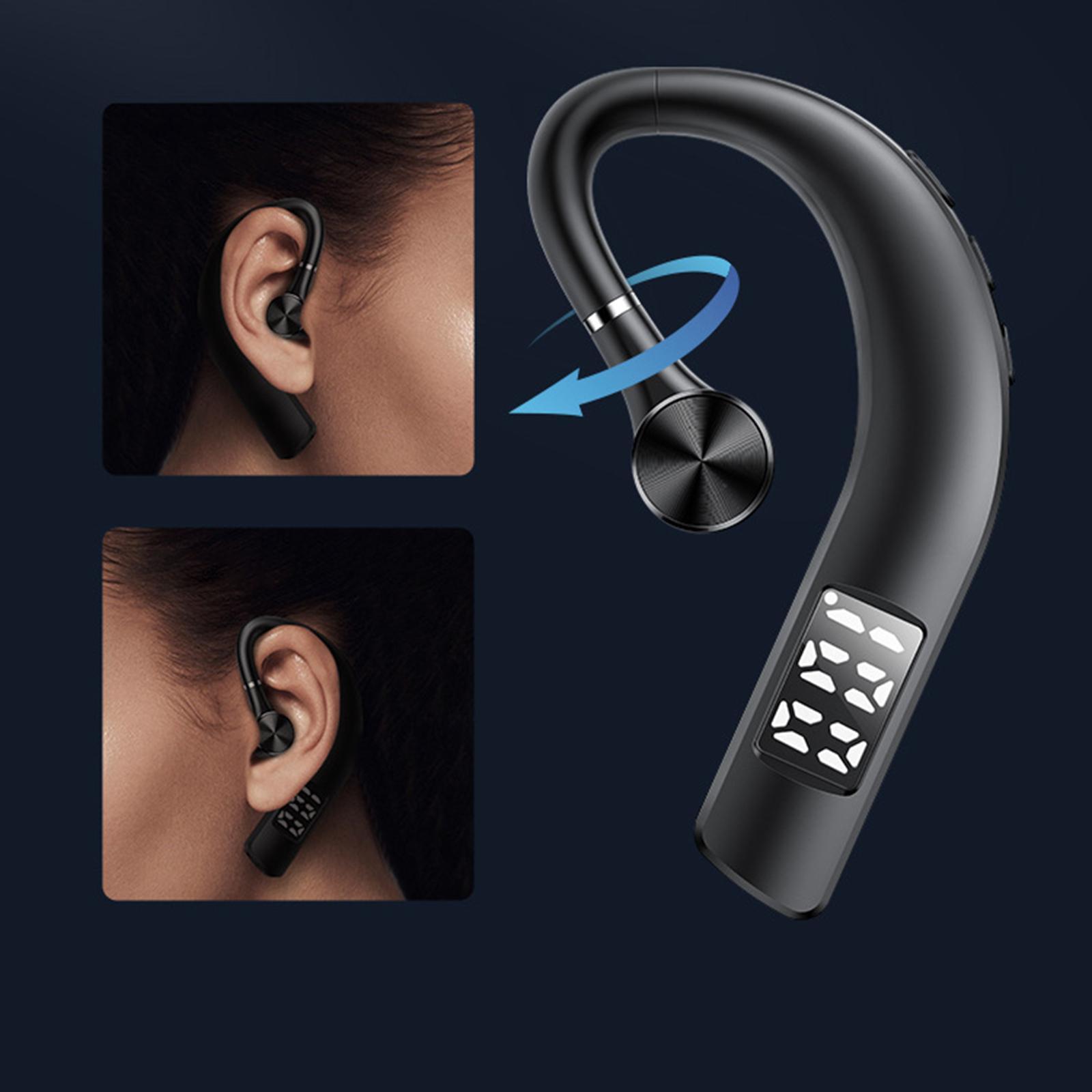 Bluetooth Headset Ear Hook Noise Cancelling for Business Smartphones