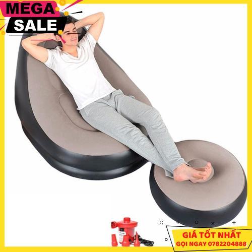 Ghế Đệm Hơi Tựa Lưng Tặng Kèm Bơm Điện 2 Chiều - Giao Hàng Toàn Quốc