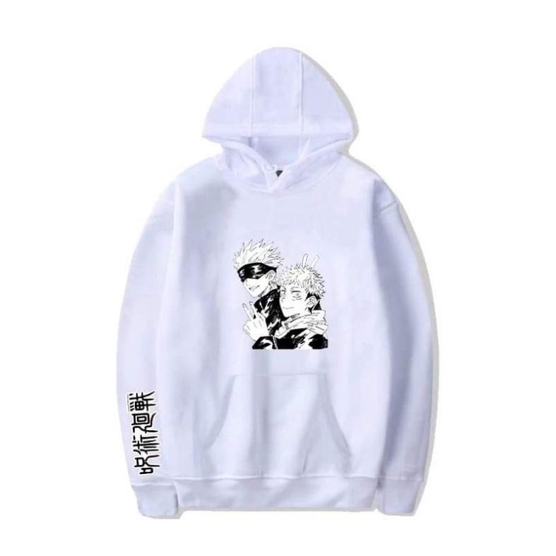 Áo Hoodie Anime Jujutsu Kaisen Gojo Satoru 2 màu đen trắng chất đẹp L1