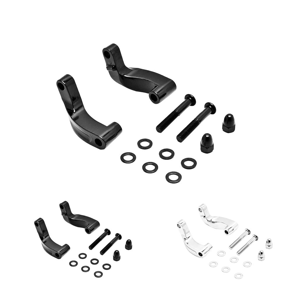 Mirror Relocation Extension Adapter Kit For Harley 06-17 Motorcycles