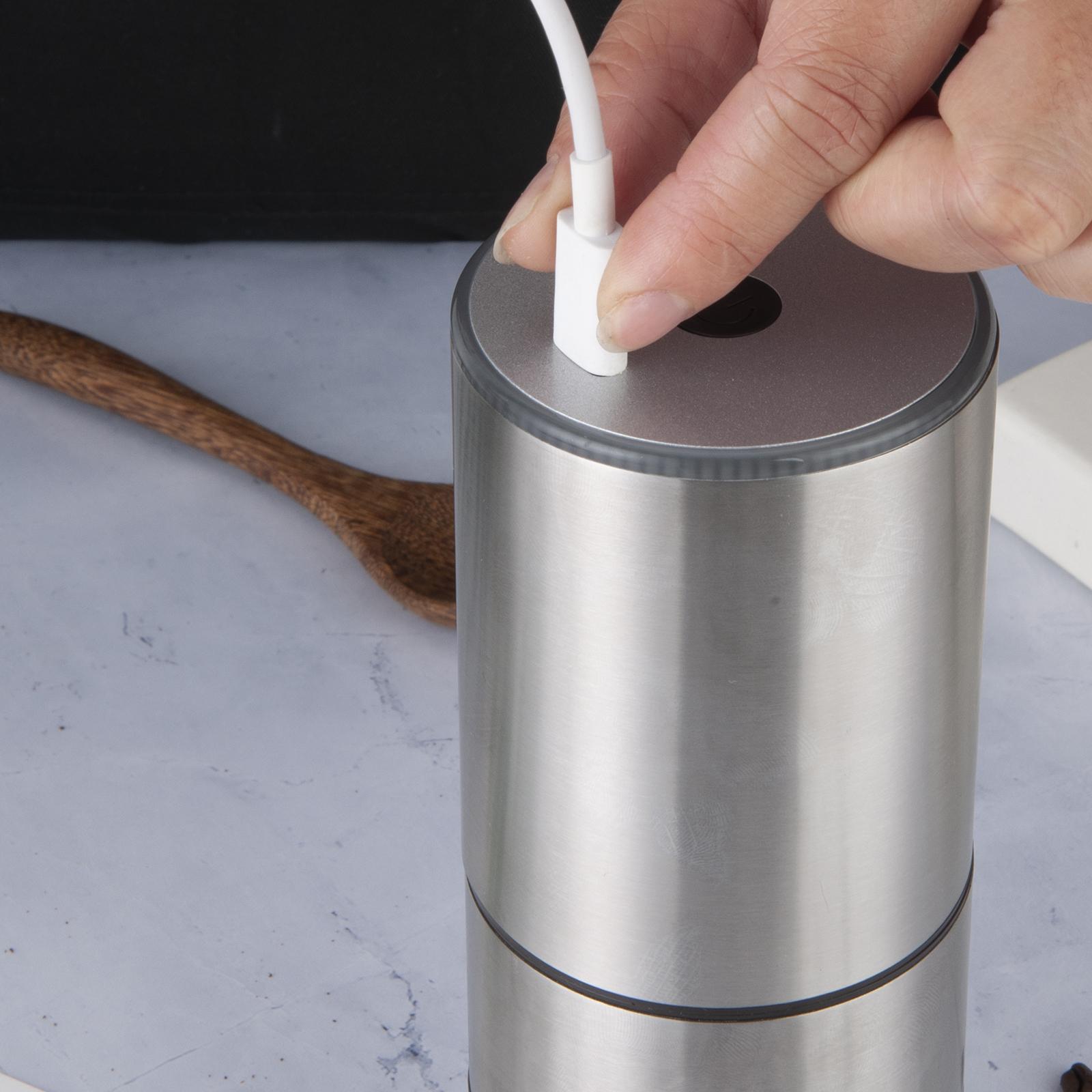 Electric Coffee Grinder Removable Bowl Mini for Hiking Household