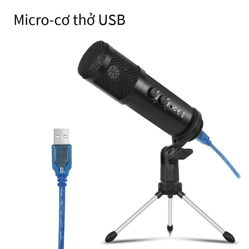Micrô tụ điện không ổ đĩa USB phong cách mới nhất Máy tính xách tay trò chơi bằng giọng nói hội nghị trực tiếp Micrô ghi âm bài hát K
