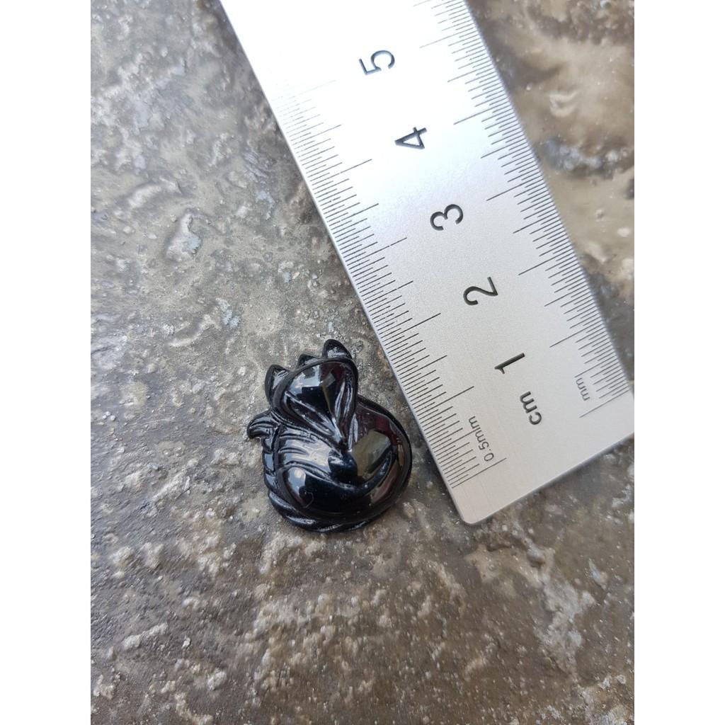 Vòng cổ bà hồ ly cửu vỹ đen 2cm