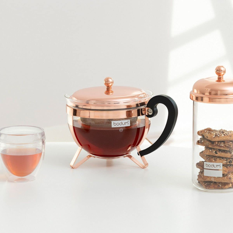Ấm Pha Trà BODUM CHAMBORD, Chất Liệu Thủy Tinh, Dung Tích 1L, Made in Portugal