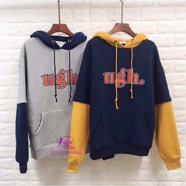 Áo hoodie nữ in U g h siêu dễ thương