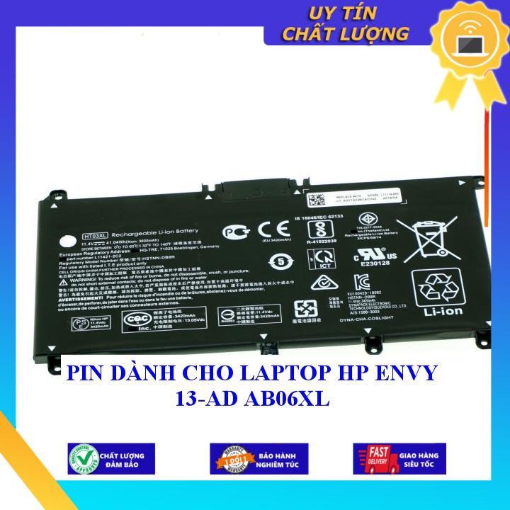 PIN dùng cho LAPTOP HP ENVY 13-AD AB06XL Hàng chính hãng MIBAT1321