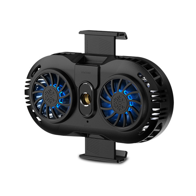 Mobile Phone Double Fan Radiator Phone Holder Cooling Pad Gamepad Controller Heat Sink Gaming Universal Phone Cooler For iphone