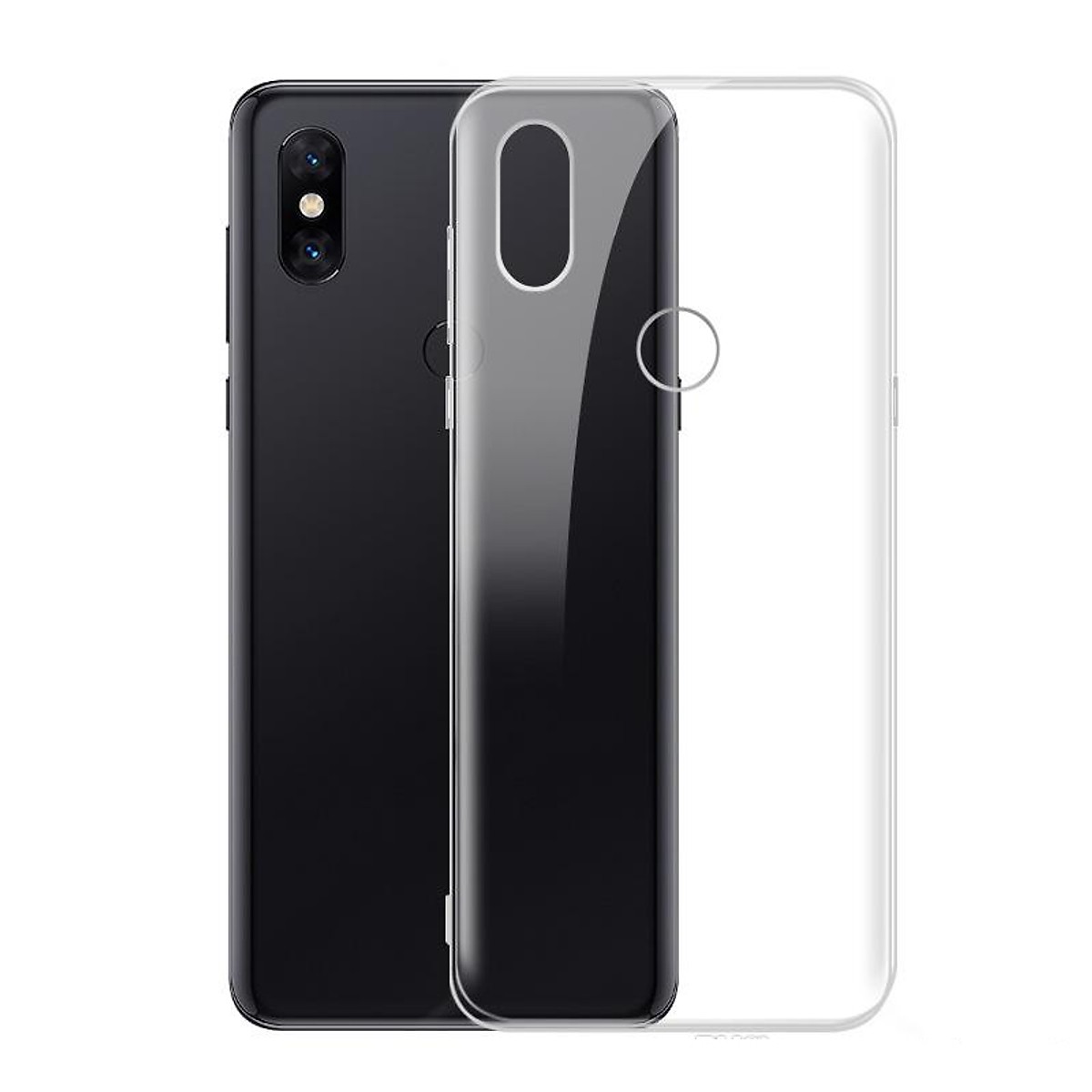 Ốp lưng dẻo silicone trong suốt dành cho Xiaomi Mi Mix 3