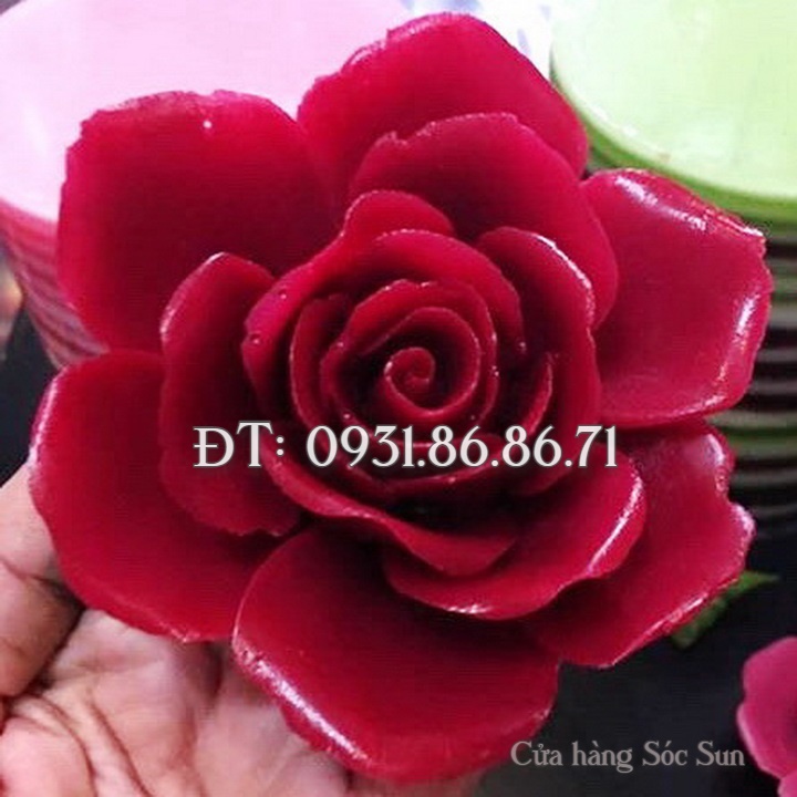 Khuôn silicon hoa hồng đại đóa – Mã số 1568