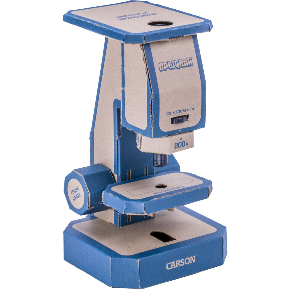 Kính hiển vi giấy tự lắp ghép cao cấp Carson Optigami OG-100 - Hàng Chính Hãng