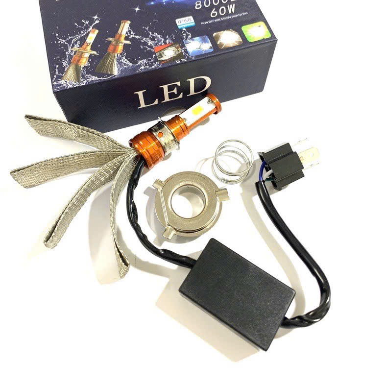 Đèn Pha Xe Máy LED CYT 3 Tim Siêu Sáng - Xài Điện Máy | Đèn Pha LED Siêu Sáng Cho Xe Máy &amp; Ô Tô