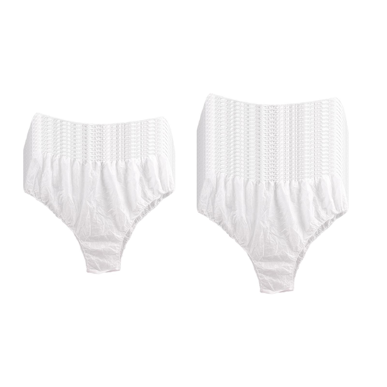 30 Pieces Disposable Underwear Panties Elastic Waistband Briefs for trip