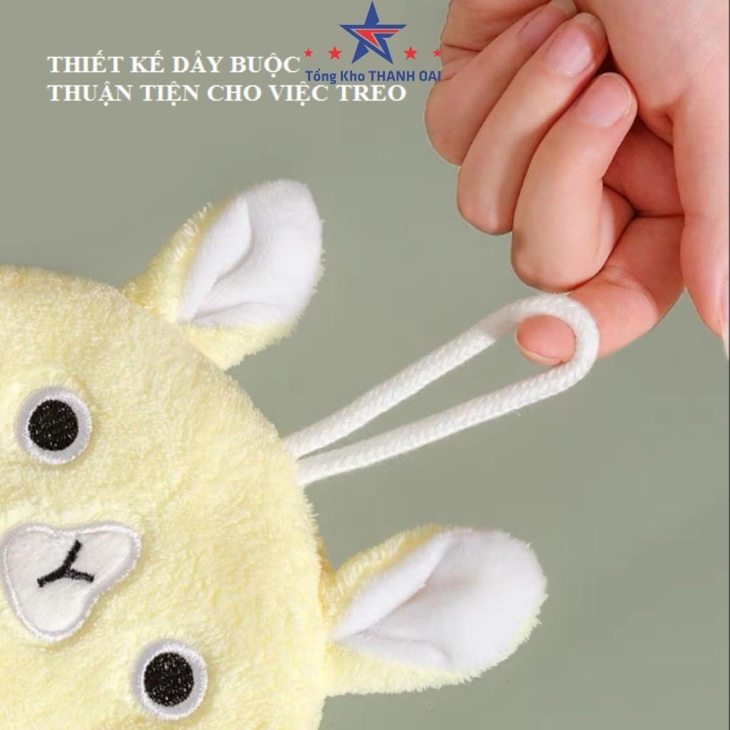 Khăn lau tay nhà bếp lau dầu mỡ đa năng có móc treo tiện dụng