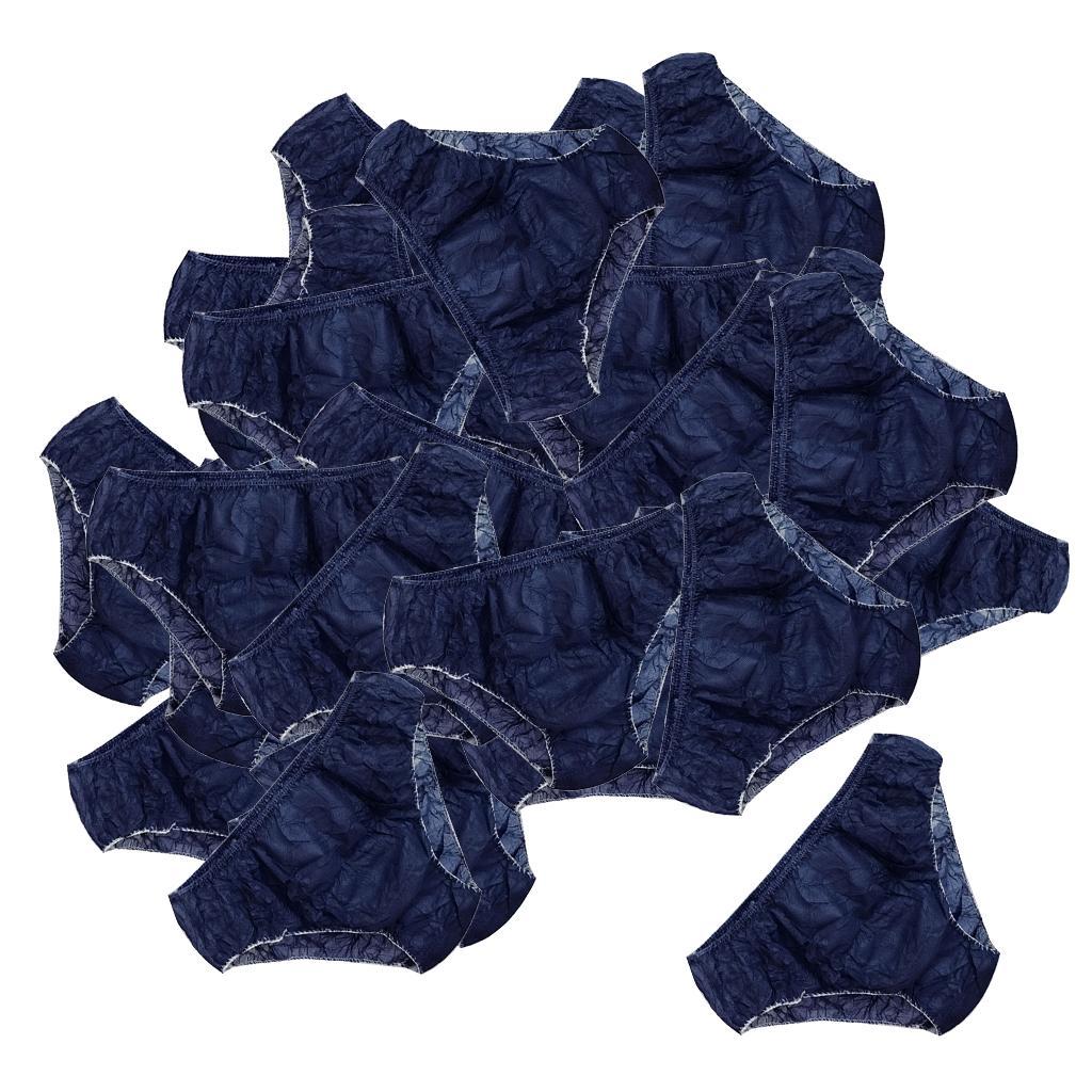 100 Pcs Women's Briefs Spa Underwear Travel Disposable Panties