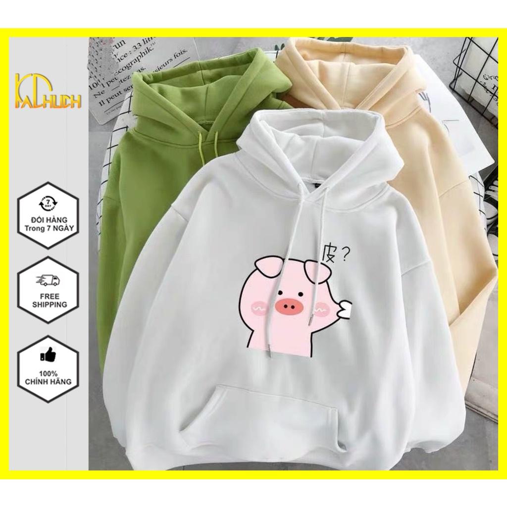ÁO HOODIE NAM NỮ UNISEX IN HEO NHÉO MÁ SIÊU CƯNG