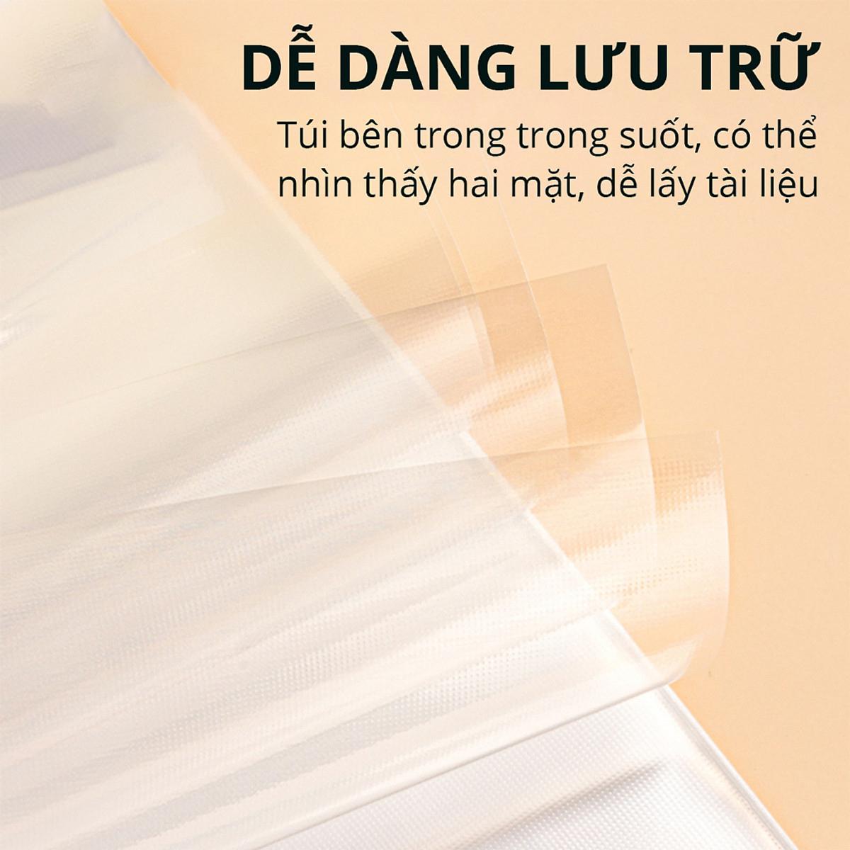 [Deli] - File Lá Học Sinh A4 - 30/40 Tờ - Hình Gấu Và Bánh Ngọt/Soda - Màu Hồng, Xanh Dương