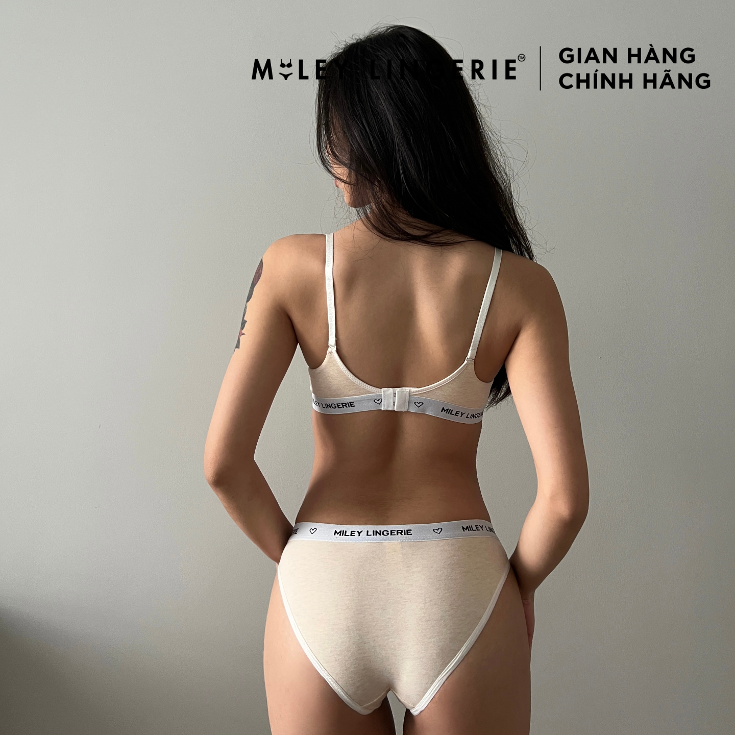 Áo Ngực Melange Miley Lingerie Mút Mỏng Có Gọng Nâng Ngực - Màu Trắng Kem BRC14012
