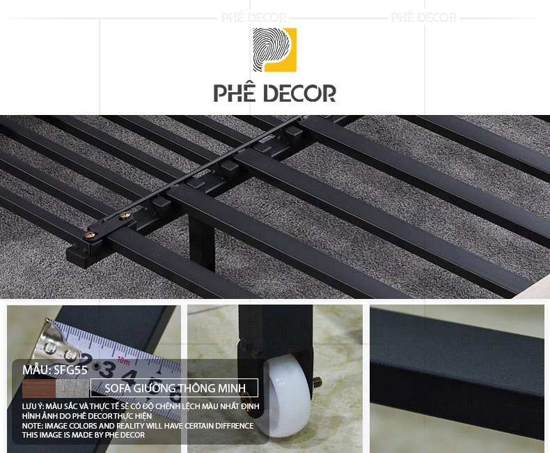 SOFA GIƯỜNG THÔNG MINH MARIA - SFG55 130*80*80cm