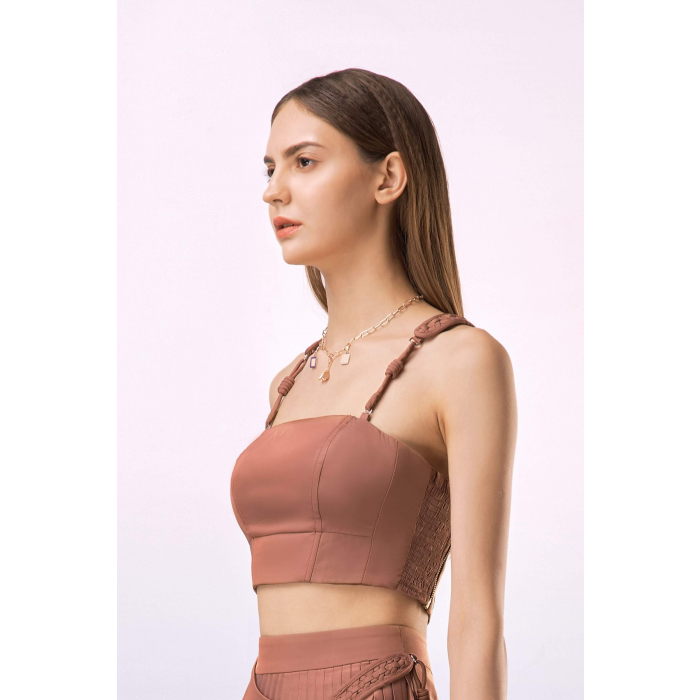 Áo croptop quai dây đan NAN Hanoia