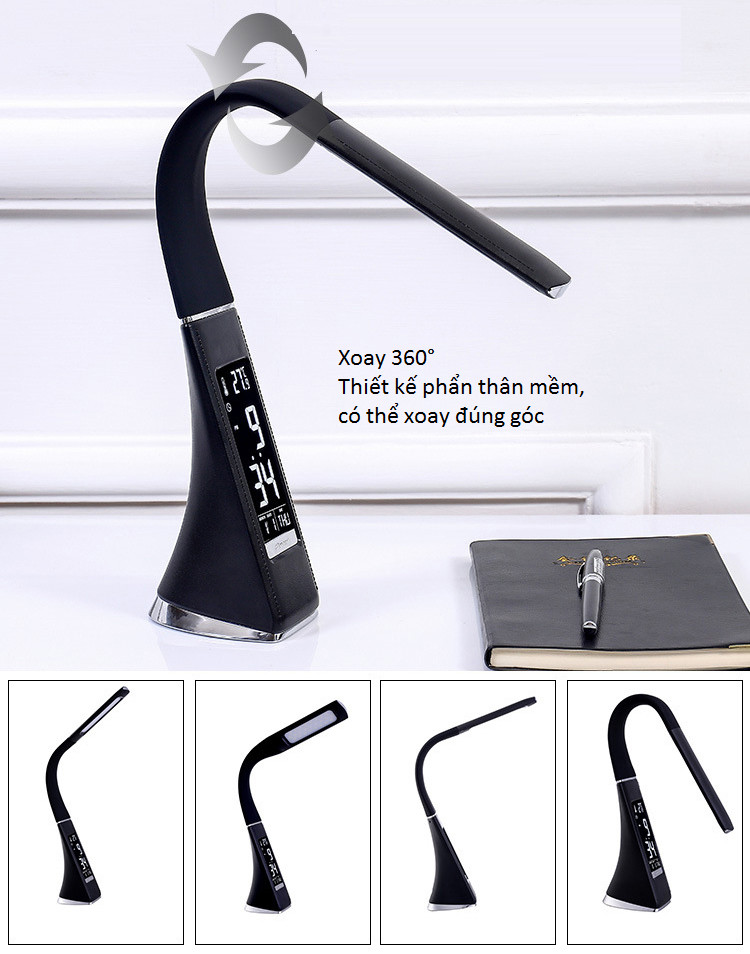 Đèn LED cảm ứng chạm tích hợp đồng để bàn học thông minh đa năng