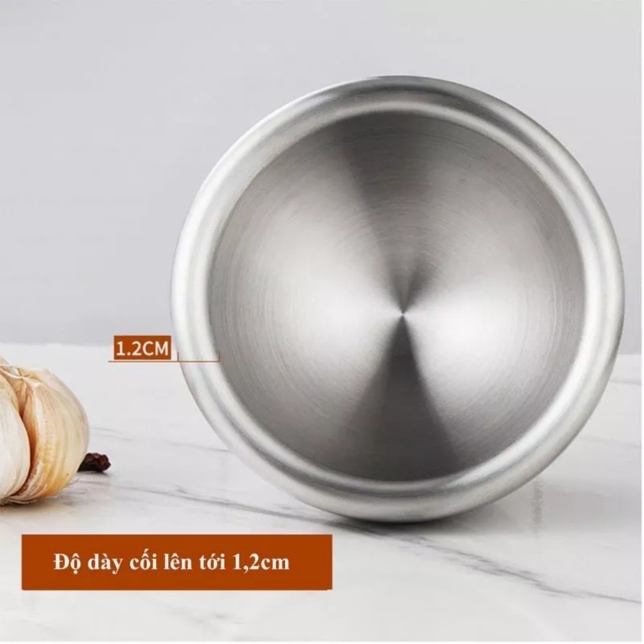 Bộ Chày Cối Inox Cao Cấp 304 Nguyên Khối Chống Nấm Mốc Dễ Dàng Sử Dụng An Toàn Sức Khỏe Gia Đình, Thiết Kế Siêu Đẹp Bảo hành Trọn Đời