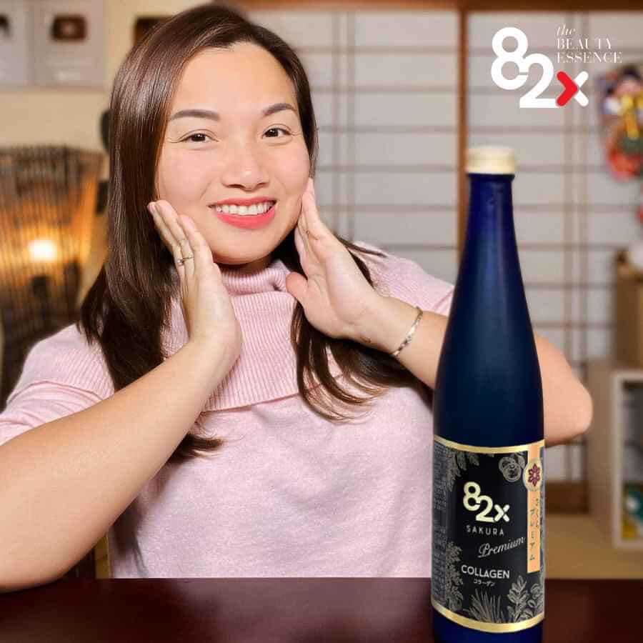 Nước uống đẹp da 82x Collagen Sakura Premium 120000mg 500ml