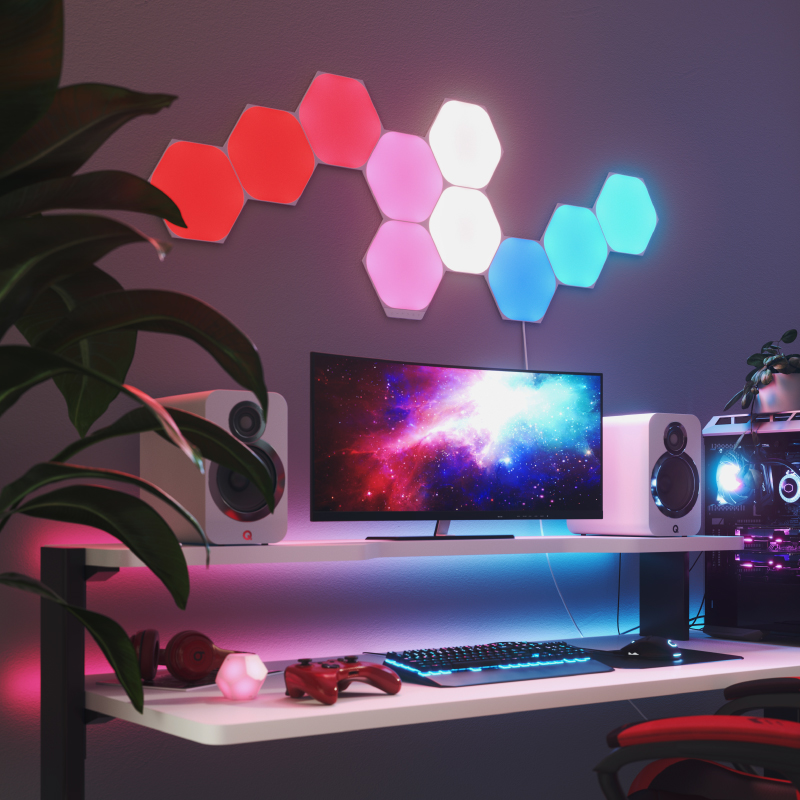 Đèn thông minh Nanoleaf Shapes Lục Giác 9 ô đèn (Bộ khởi động)