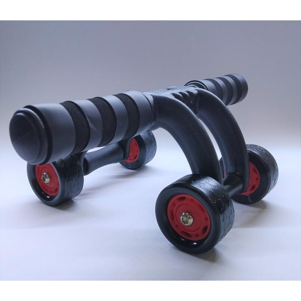 Con Lăn Tập Bụng Con Lăn Tập Cơ Bụng 4 Bánh Tặng Miếng Lót Đầu Gối