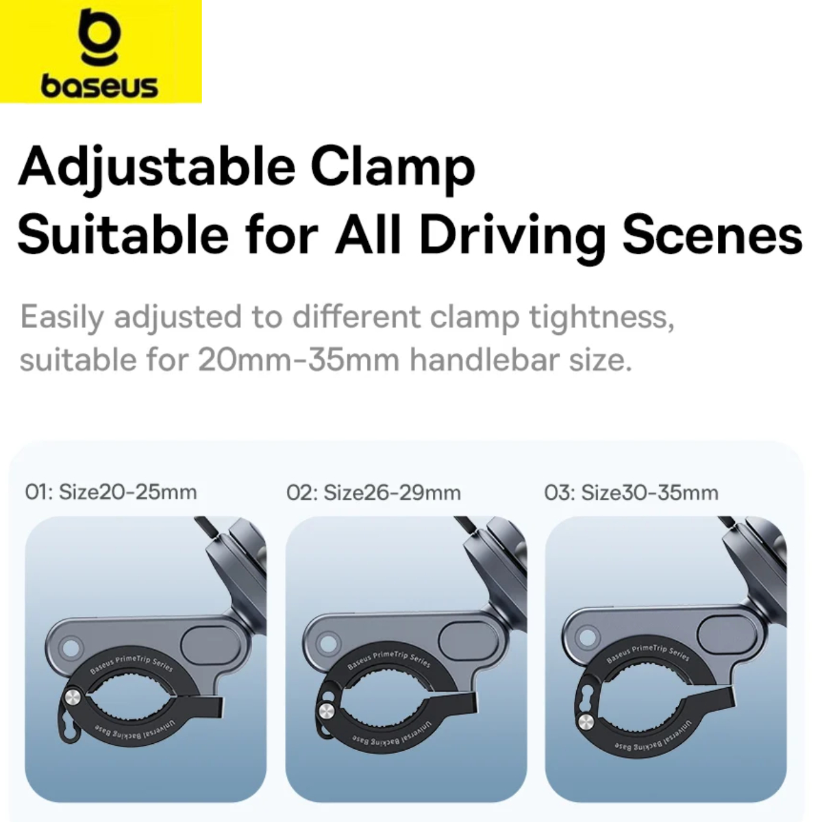 Giá đỡ điện thoại Baseus primetrip series magnetic bike phone holder- hàng chính hãng
