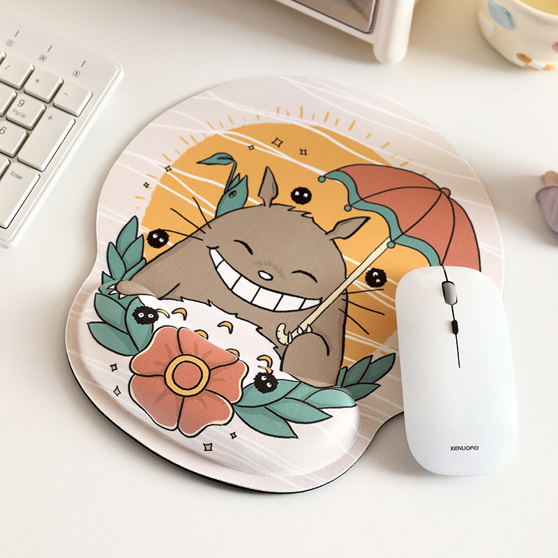 Miếng Lót Chuột Có Đệm Cổ Tay TOTORO 3D Mouse Pad_ Hàng chính hãng