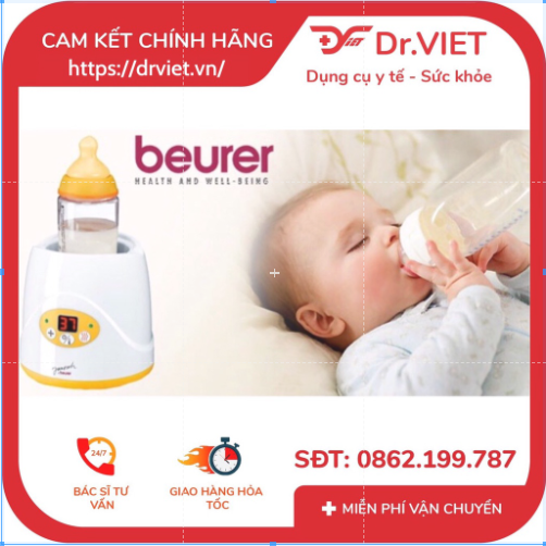 Máy hâm nóng bình sữa cho bé Beurer BY52 bảo quản sữa tốt giữ nguyên chất dinh dưỡng nhập khẩu Đức bảo hành 24 tháng