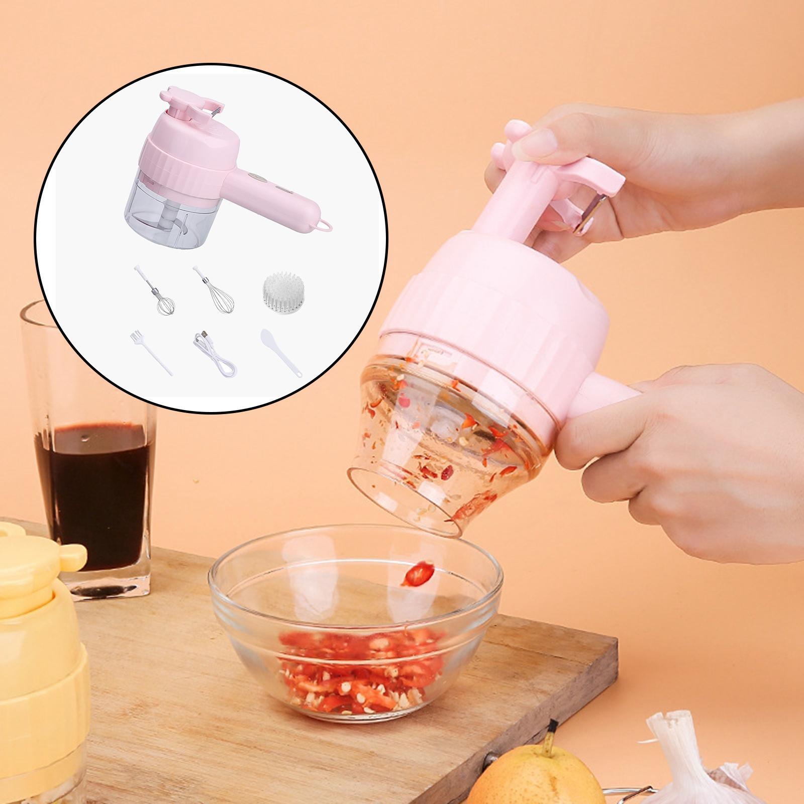 Mini Veggie Chopper Mincer Electric Vegetable Cutter for Carrots Garlic Meat