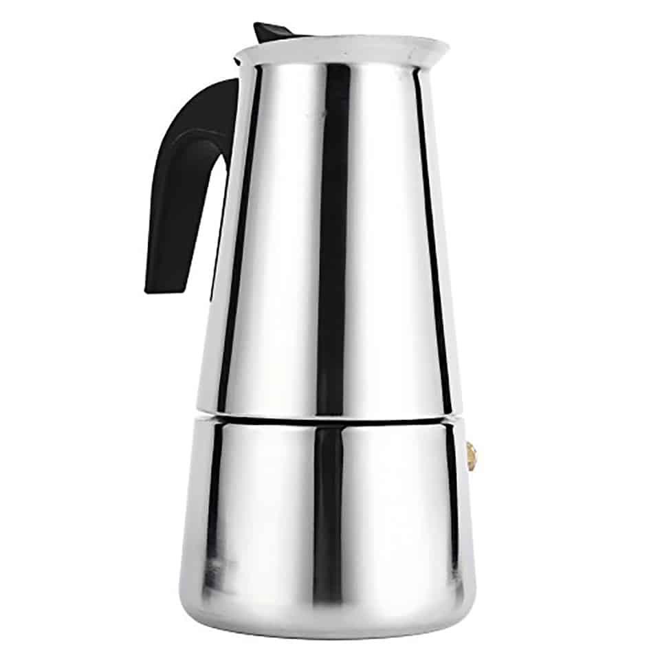 Ấm pha cà phê Moka Express Inox - sử dụng được trên bếp từ