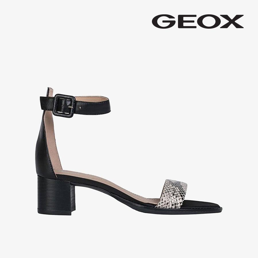 Giày Sandal Nữ GEOX D Sozy Mid E BLACK/BEIGE