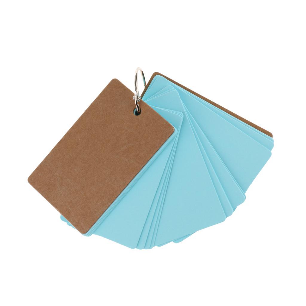 50Pcs DIY Blank Word Cards Christmas Greeting Card Memo Pads Business Card 9*5cm