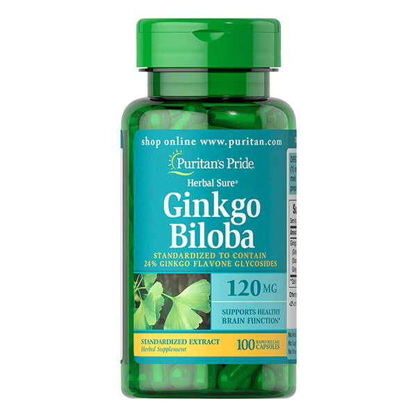 Bổ não puritan's pride ginkgo biloba 120mg tăng lưu thông máu não, tăng cường trí nhớ , giúp an thần và giảm Stress - OZ Slim Store