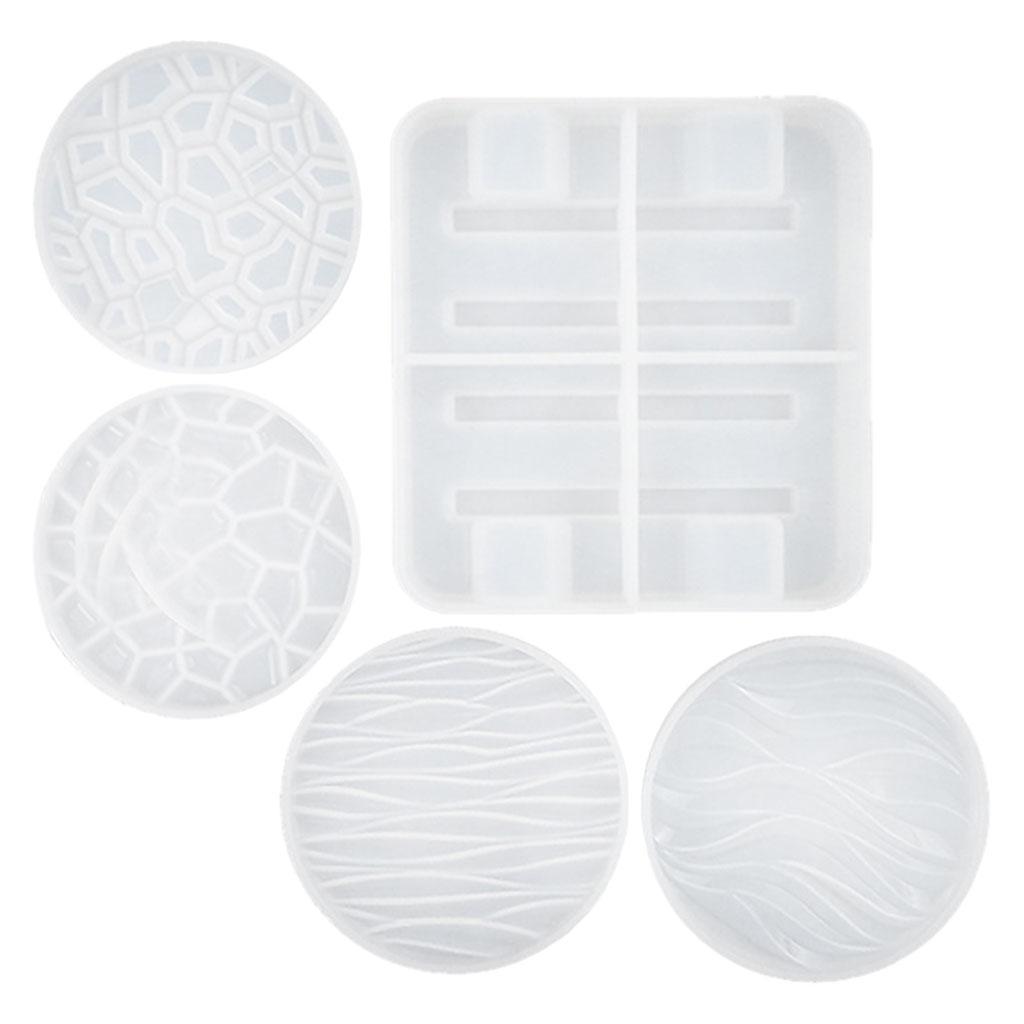 Clear Coaster Tray Bowl Pads Mould for DIY Storage Decorative