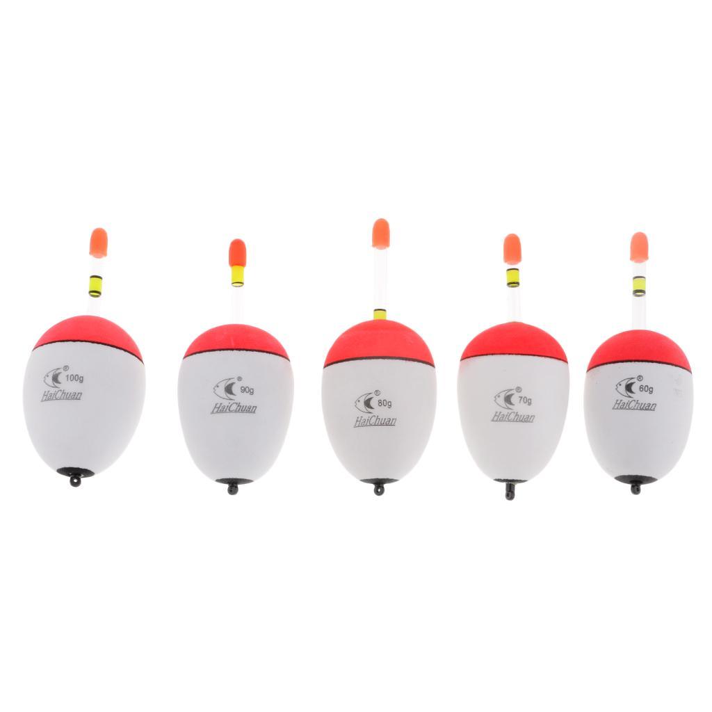 20pcs EVA Foam Floats Luminous Fishing Float Bobber Sea Rock Fishing 60-100g