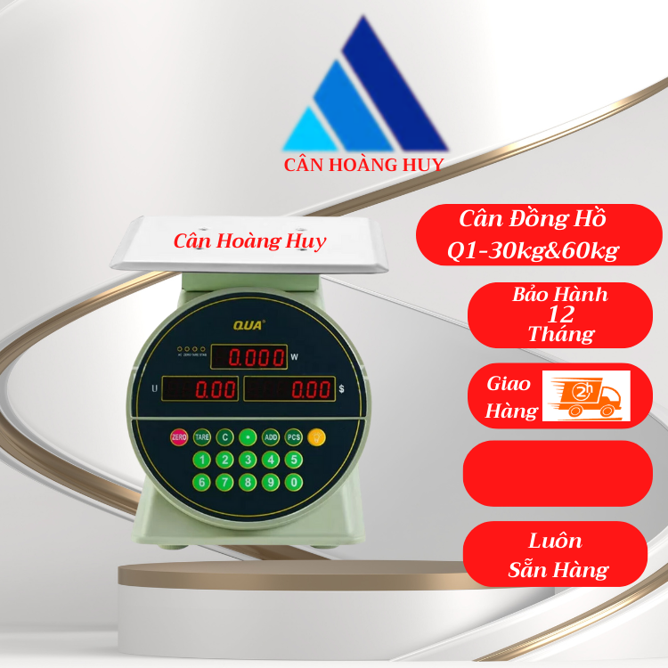 Cân điện tử tính tiền cân đồng hồ QUA-Q1 (30kg ) dùng cho bán hàng hóa