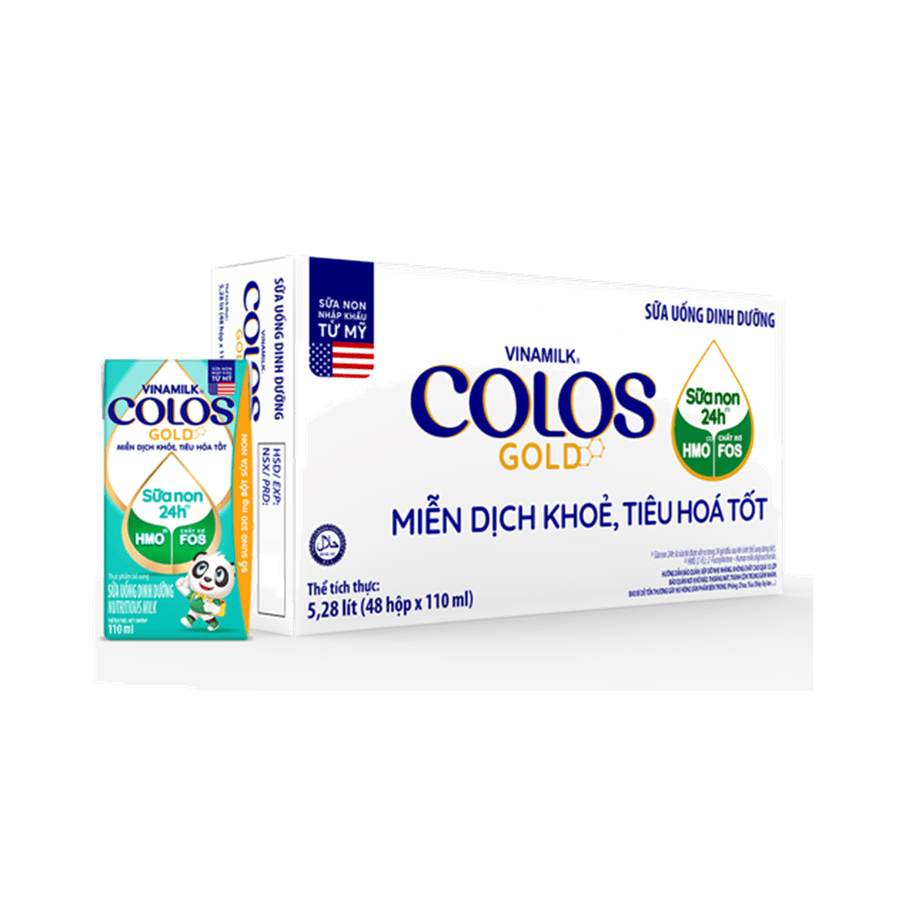 Thùng 48 hộp Sữa Uống Dinh Dưỡng Vinamilk ColosGold 110ml