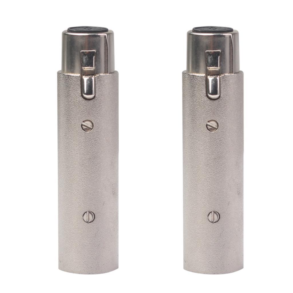 XLR Male to Male & XLR Female to Female Audio Adapter Connector,