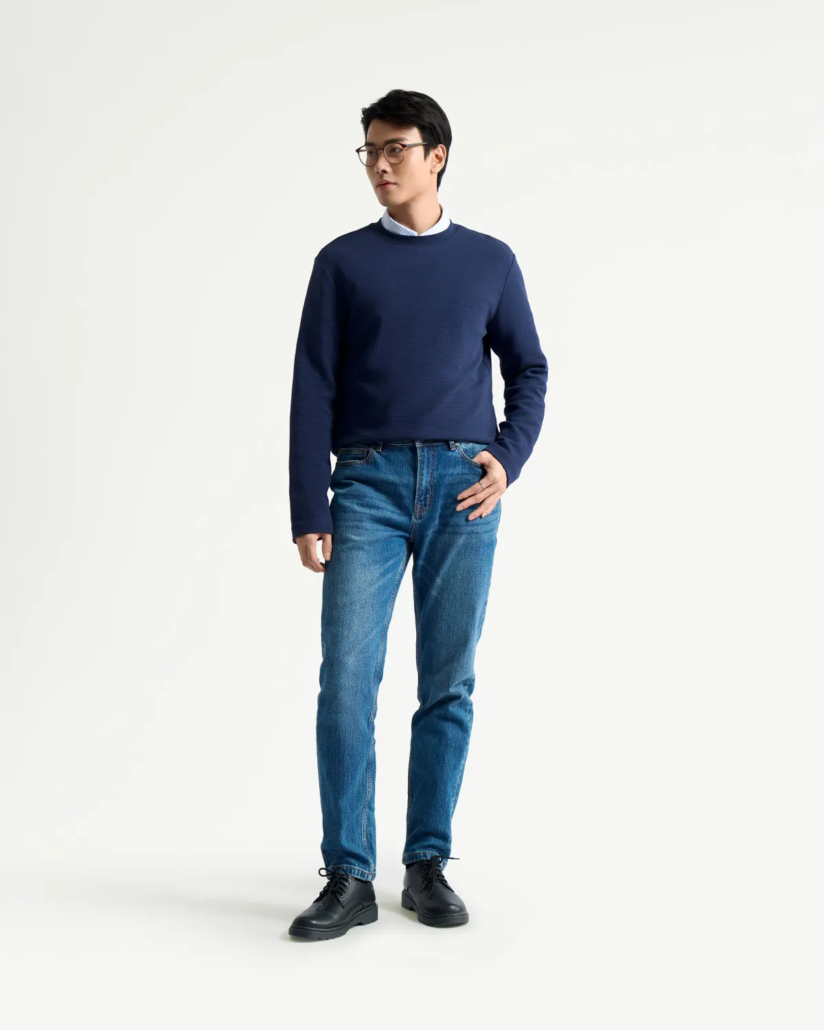 Quần jeans nam dài ROUTINE . Form Slim Fit- 10F24DPA023 | ROUTINE CÀ MAU