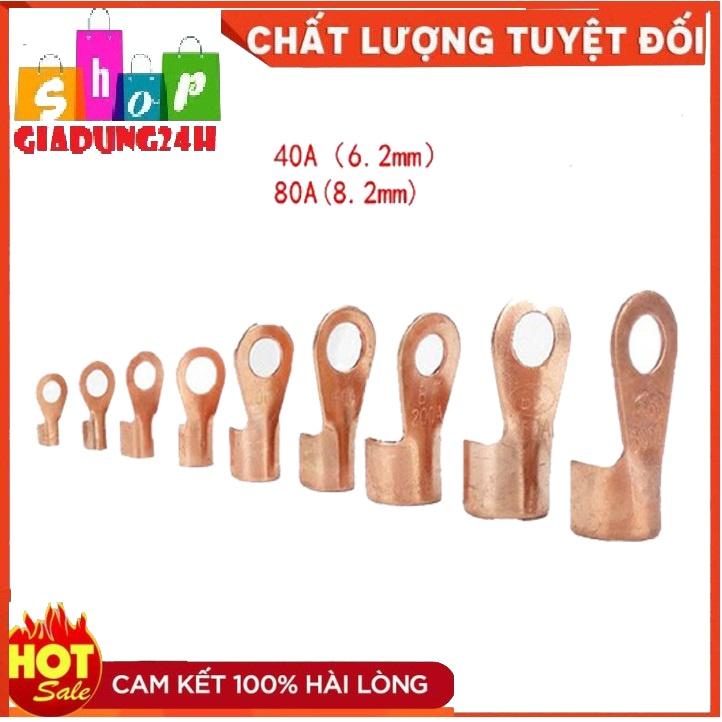 {Đủ số}Đầu Cốt (Cos) Đồng 4 5 6 8 10 16,25,35,50,70, đầu cos đồng cỡ nhỏ cỡ lớn -Giadung24h