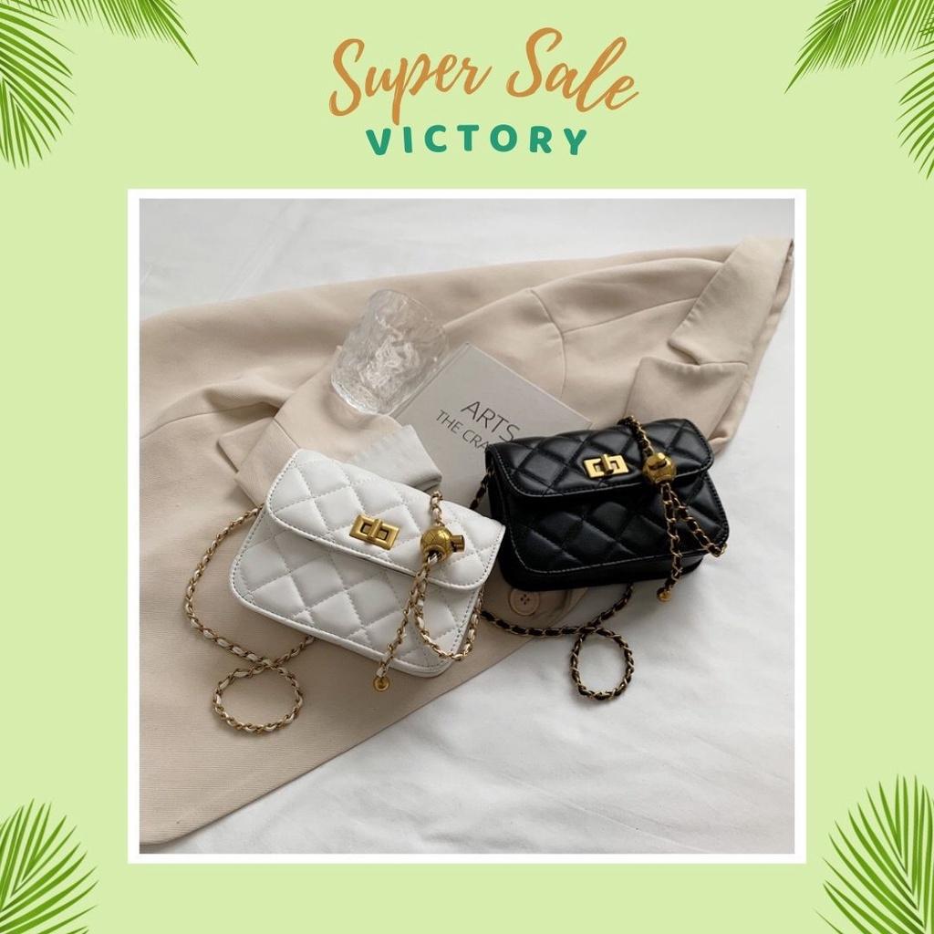 Túi Xách Nữ Mini VICTORY Đeo Chéo Đeo Vai classic trần chỉ phong cách đơn giản Dự Tiệc Đi Làm Đi Chơi SKU: 383