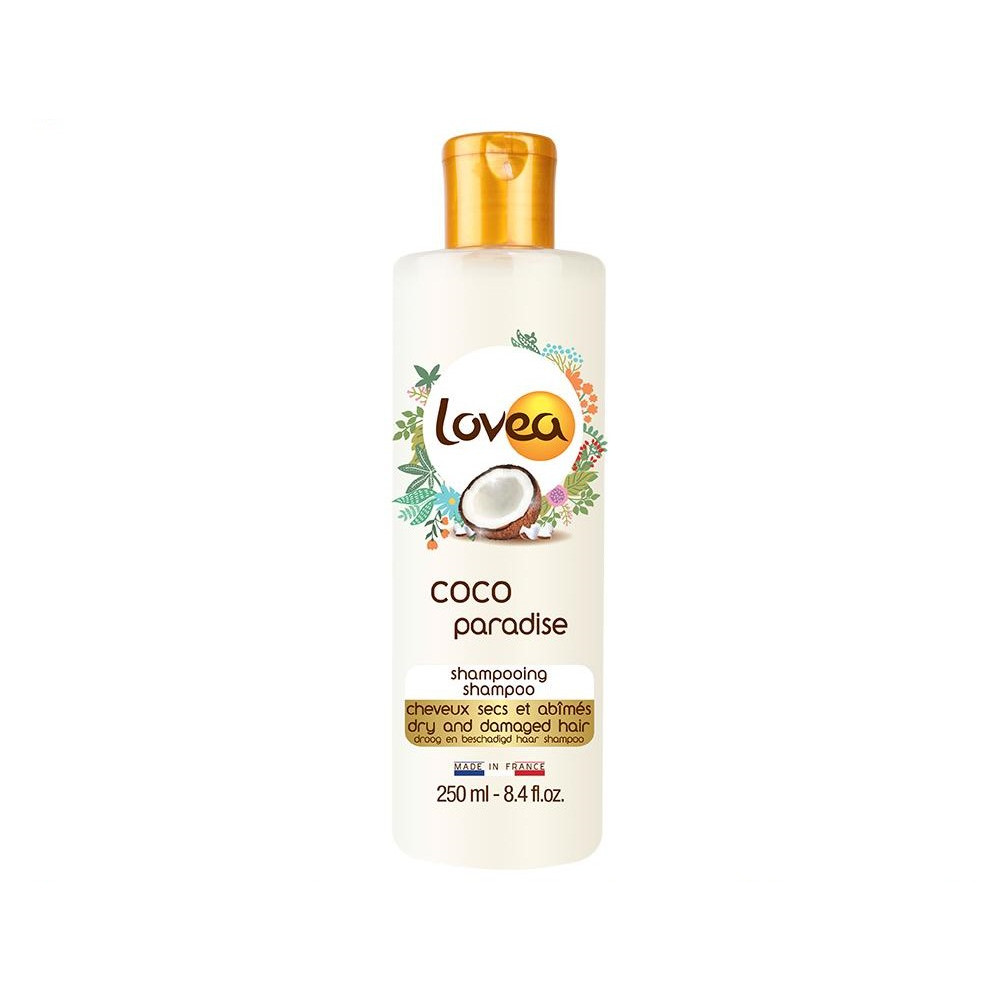 Dầu Gội Phục Hồi Tóc Hư Tổn từ Dầu Dừa LOVEA Coco Paradise Shampooing 250ml