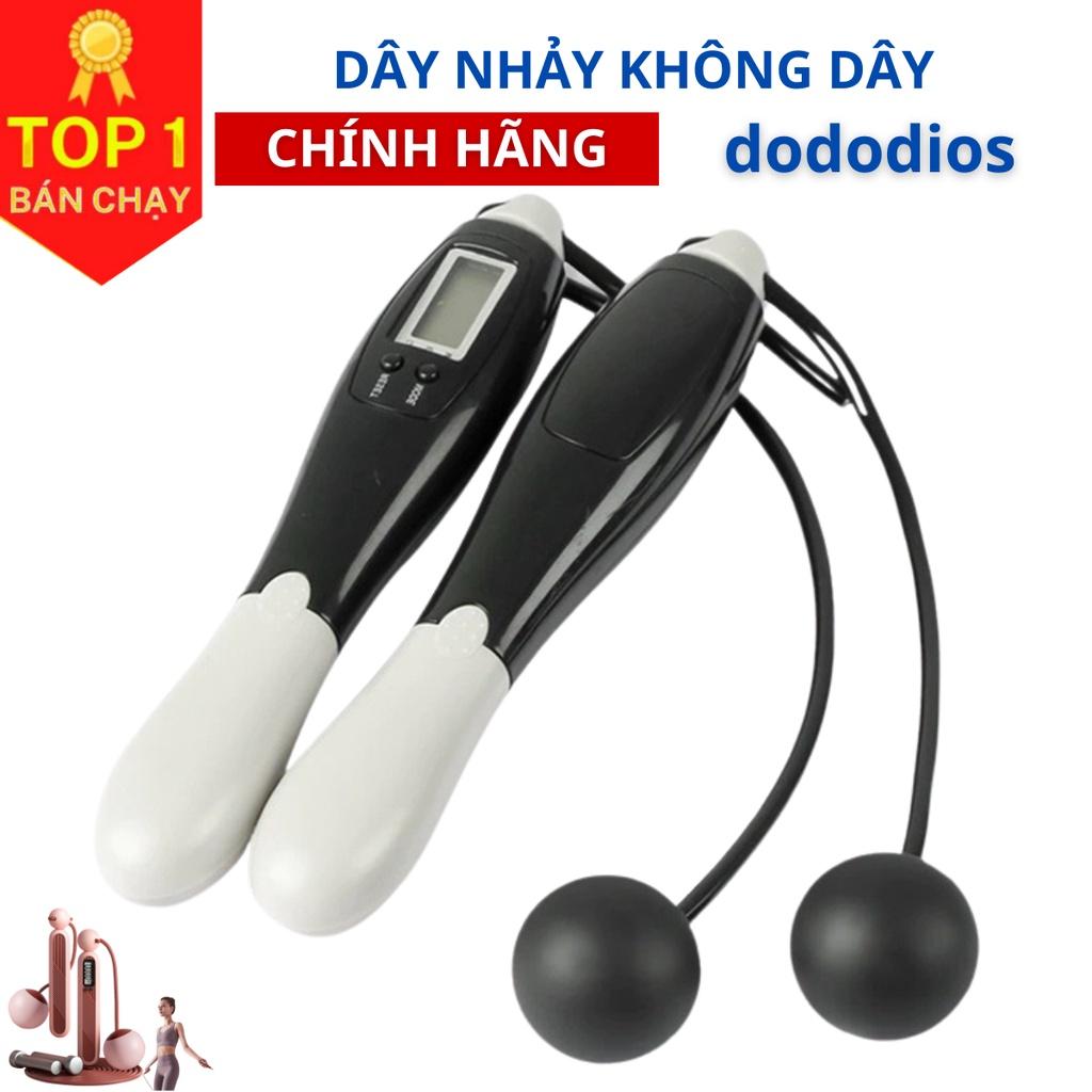 Dây nhảy không dây đếm số dododios đo Calo thể dục giảm cân tại nhà có tạ sắt và dây lõi thép