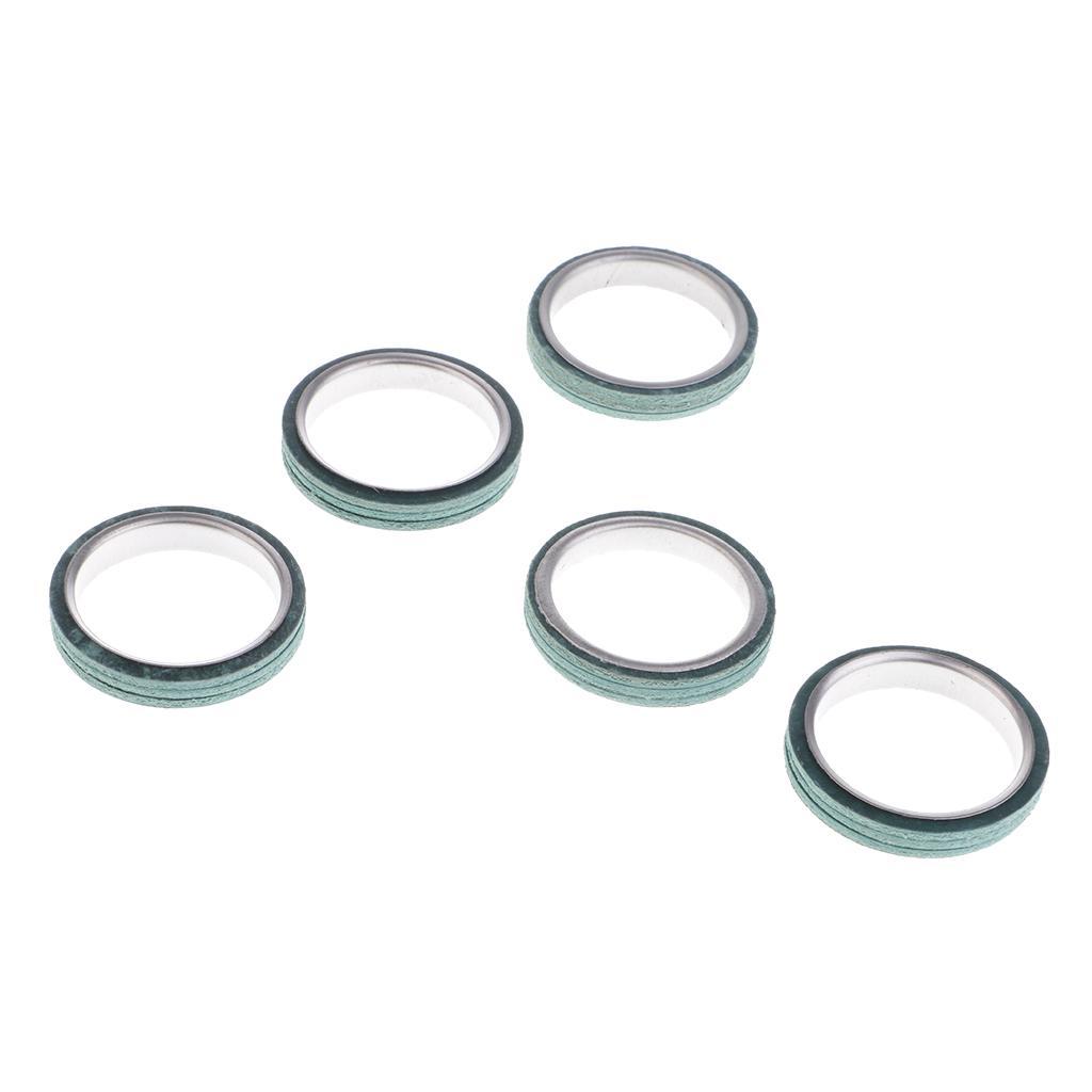 2-5pack 5 Pieces Exhaust Pipe Gaskets for GY6 125cc 150cc Scooter Moped